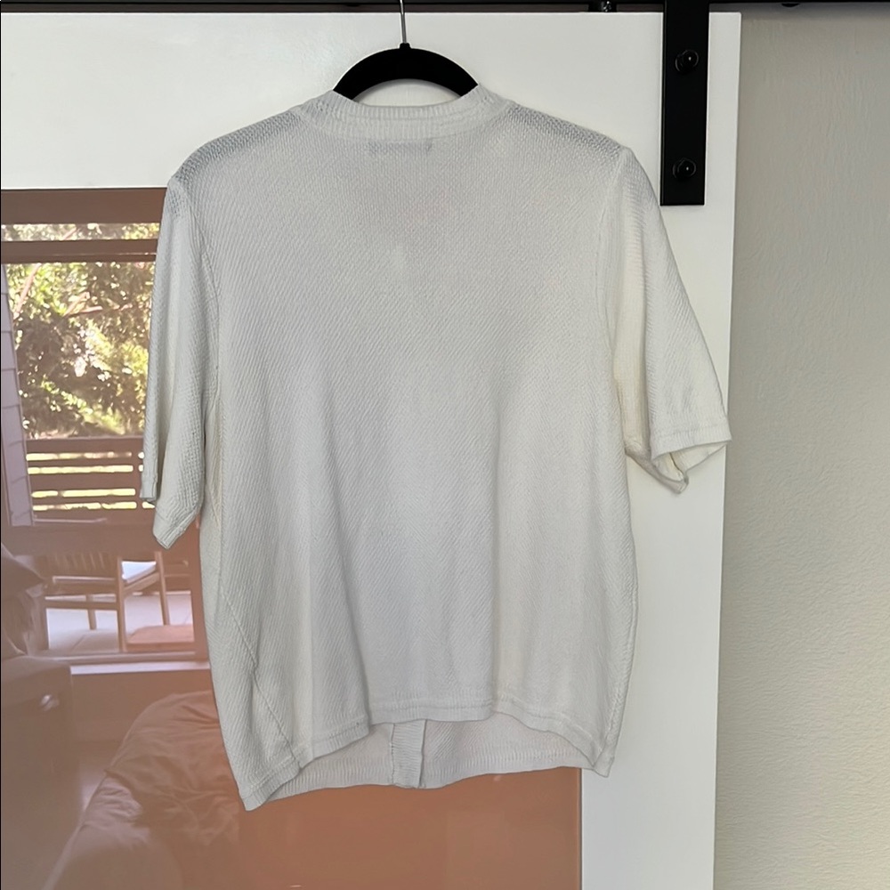 White Cardigan with Button Details - Picture 6 of 7